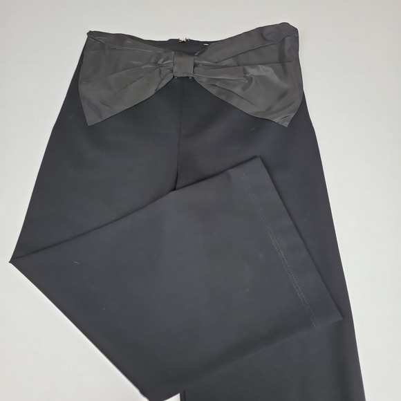 Maeve Pants - Maeve Anthropologie The Colette Bow Front Pants Womens 30 Black High Rise